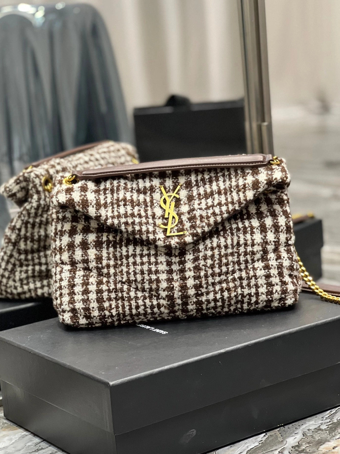 Repzbay REP BAG SMALL CHAIN PUFFER YSL 0801